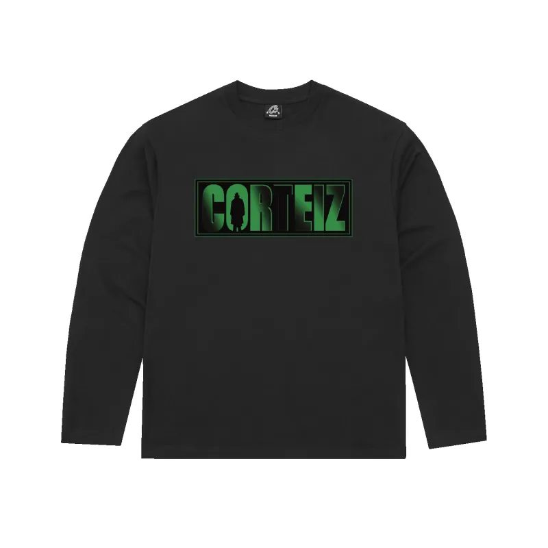 SHADOW MAN LONGSLEEVE TEE [BLACK] sold by Corteiz