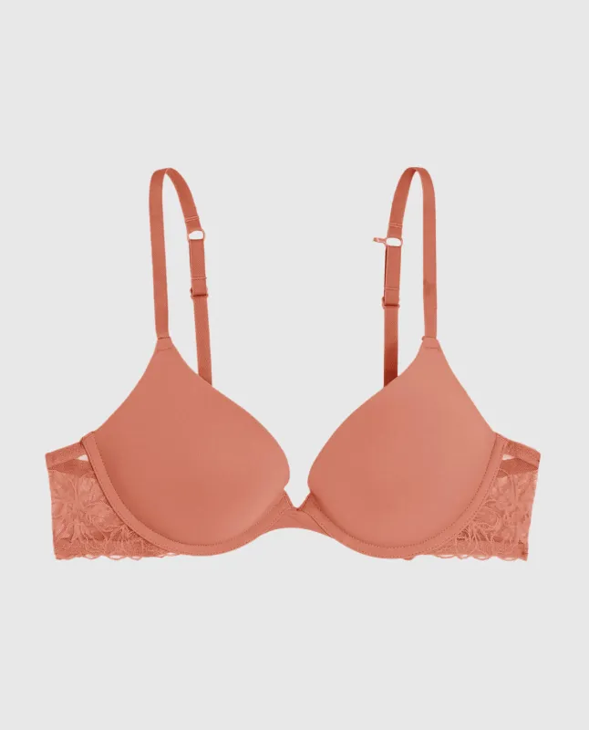 Push Up Bra with Lace Wing in Rosy Blush sold by La SENZA