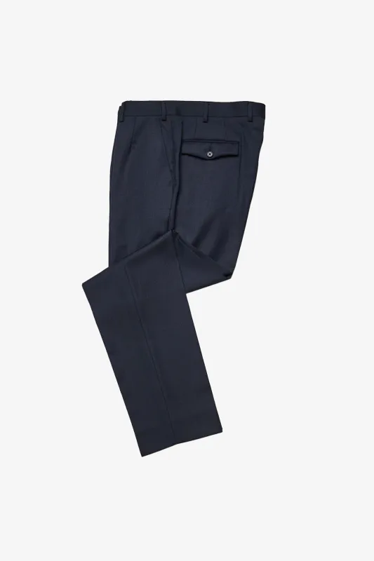 Slack navy trouser sold by Anthony Squires