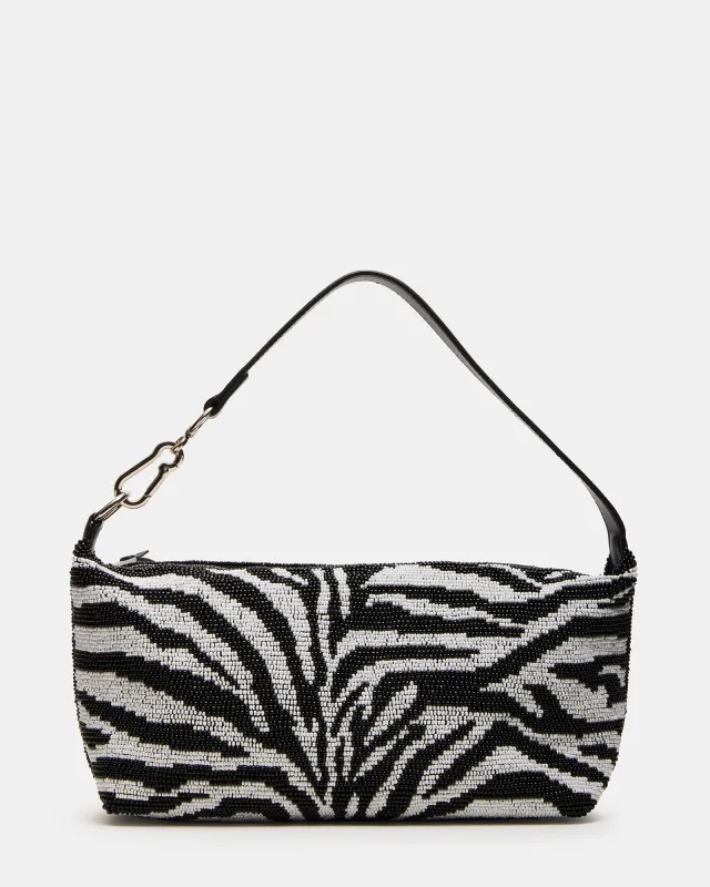 EMERSYN BEADED BAG ZEBRA sold by Steve Madden