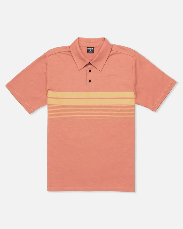 Printed Stripe Slub Polo Short Sleeve sold by Hurley
