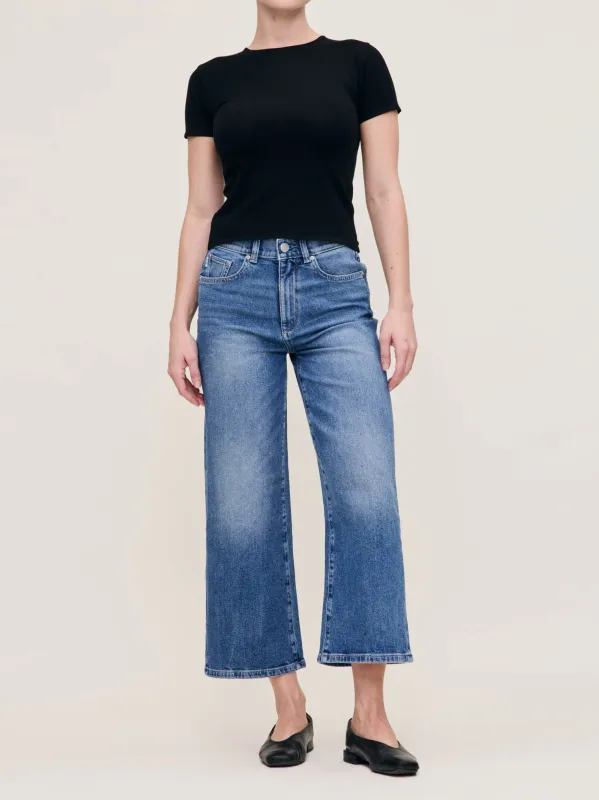 Hepburn Wide Leg Petite High Rise 25" Jeans | Driggs sold by DL1961