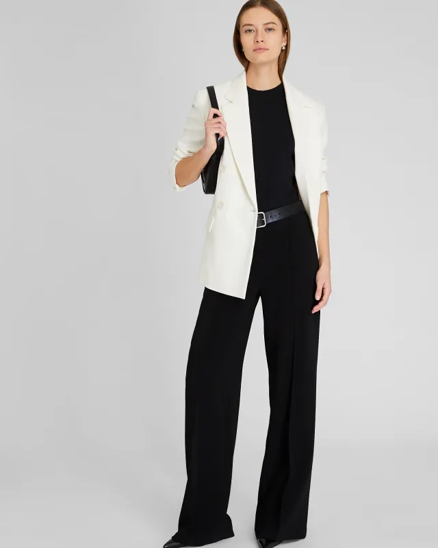 High-Rise Fluid Crepe Trouser sold by Club Monaco