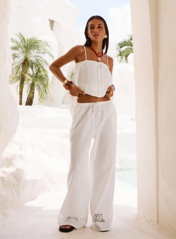 Summer Chateau Pants White sold by Princess Polly