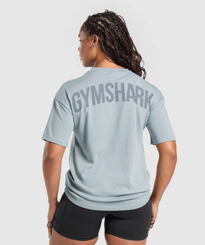 Power Oversized T-Shirt - Denim Grey sold by Gymshark
