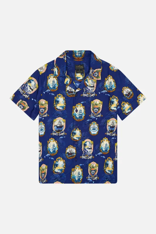 BOYS SHORT SLEEVE SHIRT 4-10 SALTY SPLENDOUR sold by Camilla