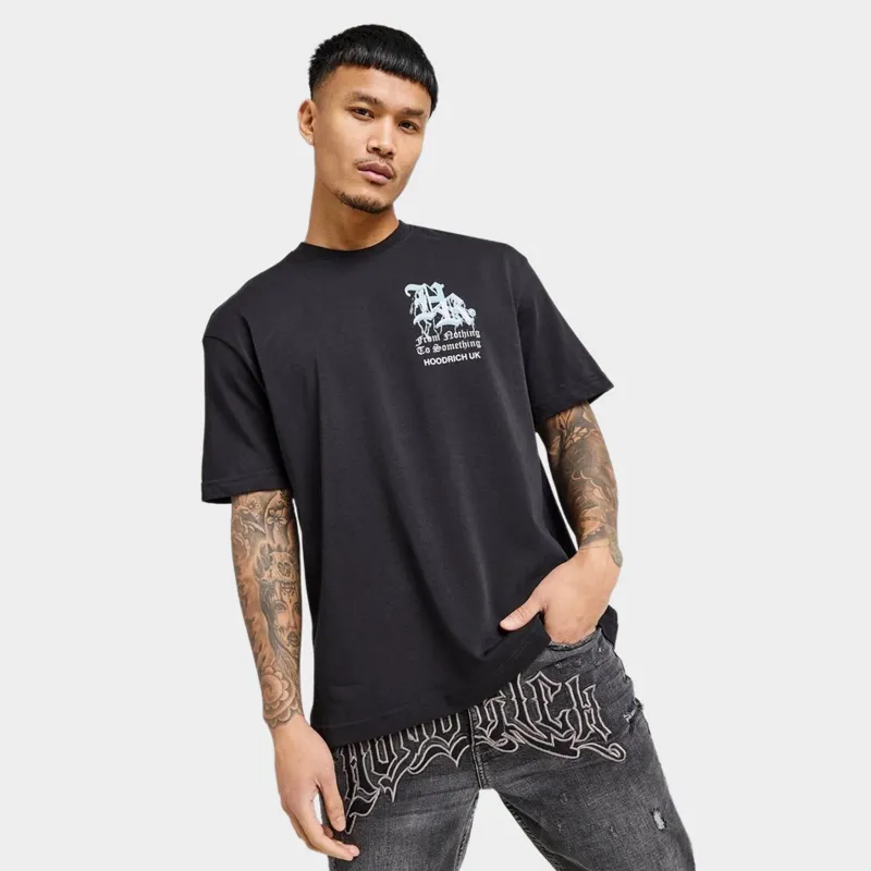 Hoodrich Tornado Oversized Graphic T-Shirt Black / White - Blue sold by JD Sports