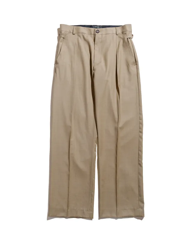 Wanze Cinch Trouser Tropical Wool Sand sold by Lost & Found