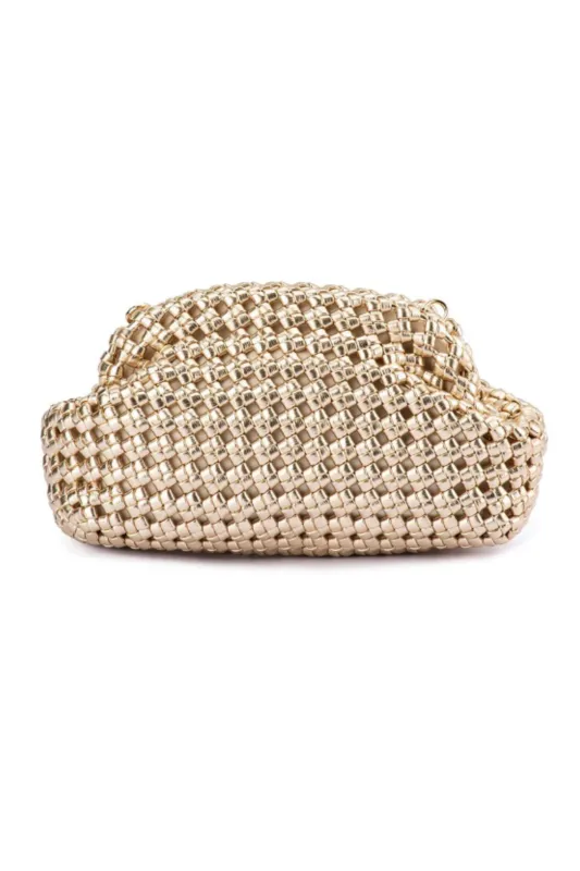 Everly Hand Woven Clutch sold by Mixology