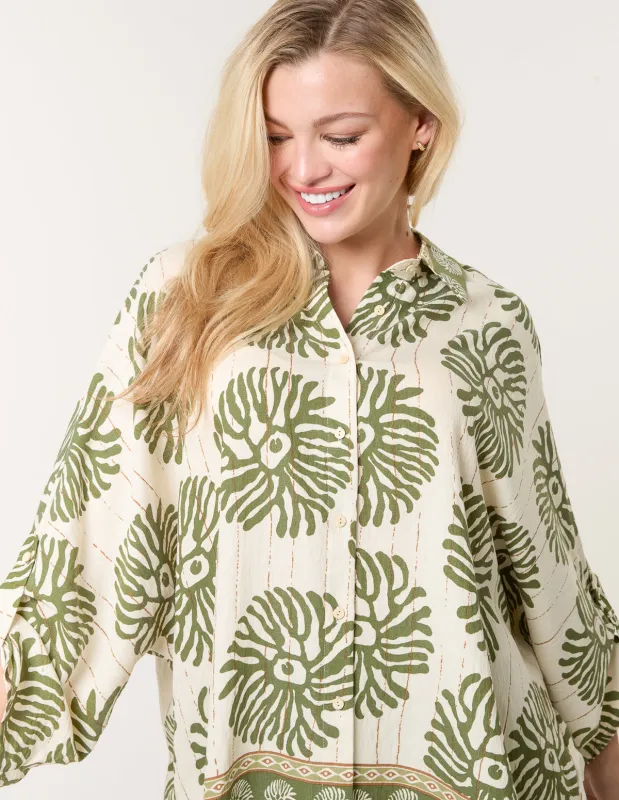 Abstract Oversized Shirt sold by Blue Vanilla