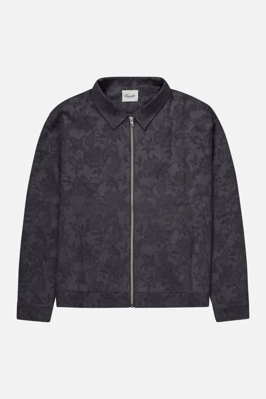 Jacquard Linen Shacket sold by Kuwallatee
