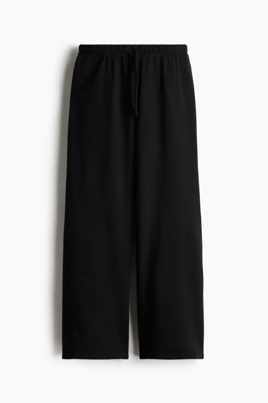 H & M - Wide joggers - Black sold by H&M