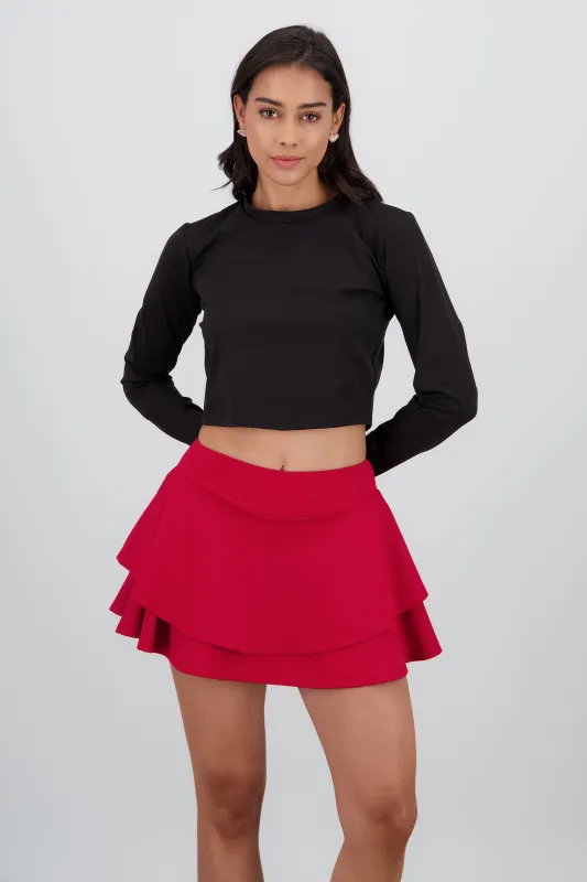 Top manga larga cuello redondo suave sold by Shasa