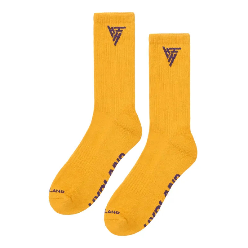 LOGO SOCK (GOLD) sold by hypland