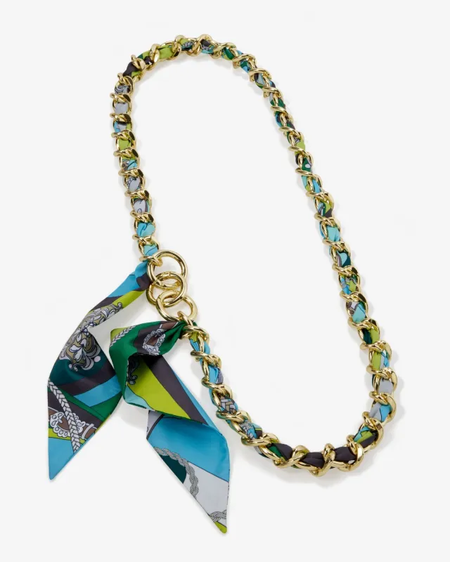 Print Chain Belt Gold sold by Boston Proper