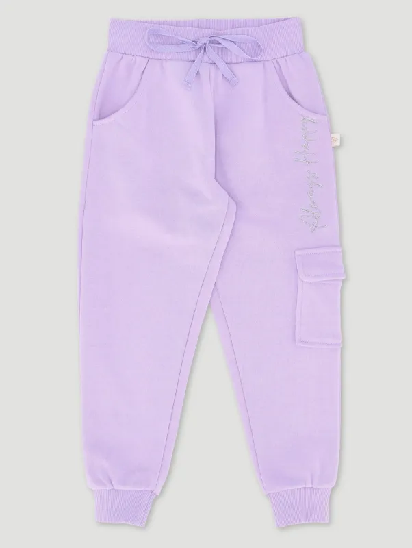 Pre-Girls Cargo Pocket Jogger - Lilac sold by Edgars 