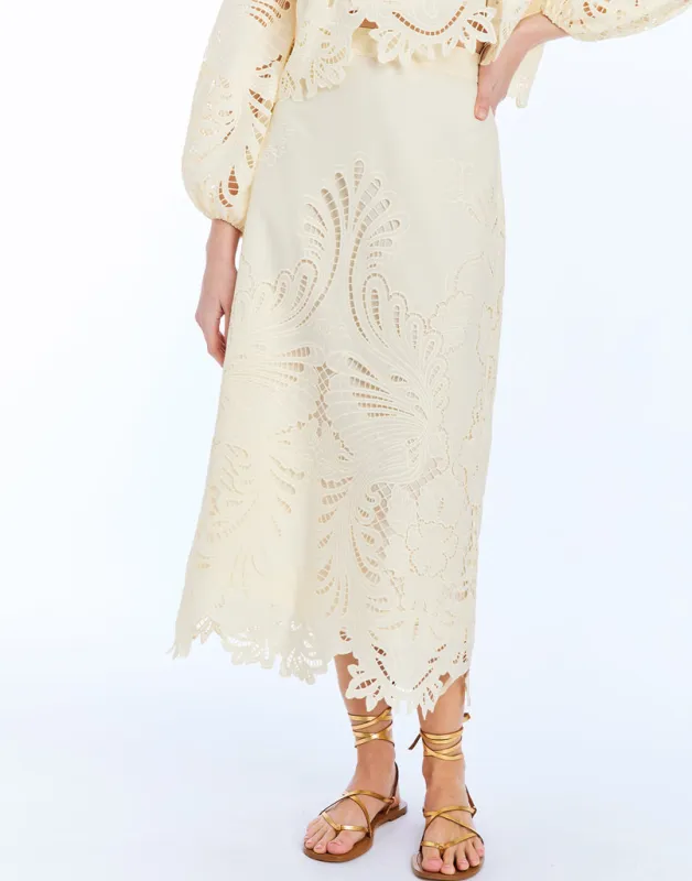 Raiya Midi Skirt sold by MESTIZA