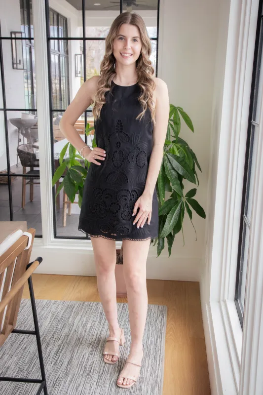 Melody Embroidered Blooms Dress, Black | Sanctuary sold by North & Main Clothing Company