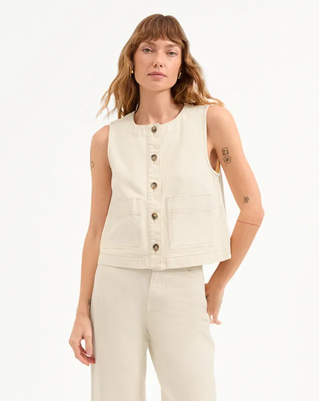 Ording Denim Vest sold by Ulla Johnson