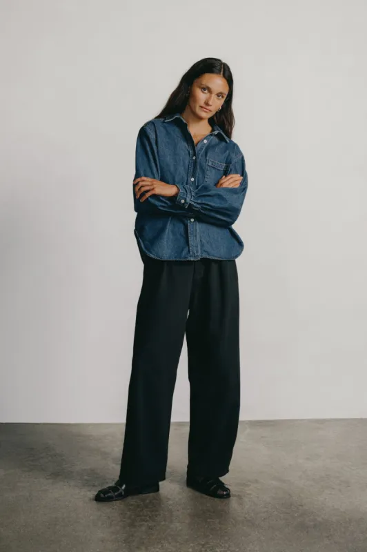 Field Pant, Tencel Bull Denim, Ink Black sold by Ozma