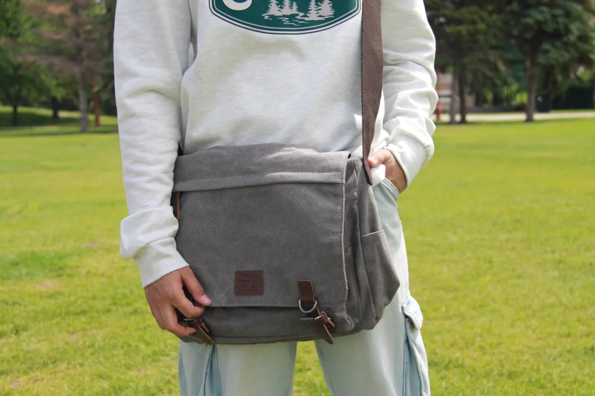 CANVAS MESSENGER BAG sold by Oh Canada WPG