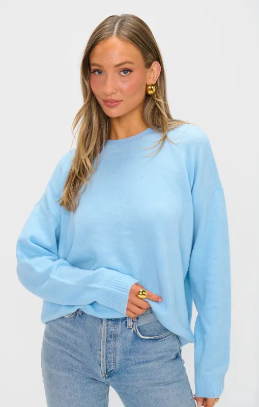 Feel Good Sweater ~ Blue Me Away Knit sold by Show Me Your MuMu