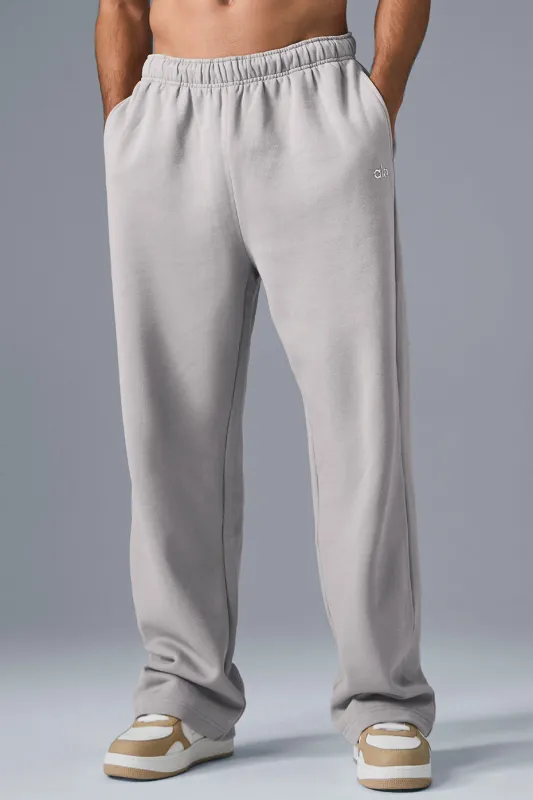 Washed Accolade Straight Leg Sweatpant - Grey Sky Wash sold by Alo Yoga