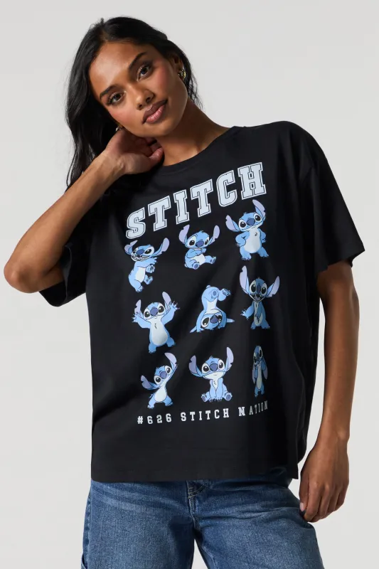 Stitch Nation Graphic Boyfriend T-Shirt sold by Urban Planet