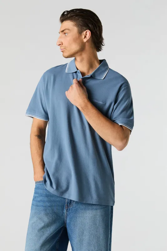 Polo avec motif brodé sold by Urban Planet
