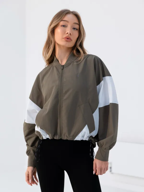 Panel Oversized Jacket - Khaki sold by Blakely