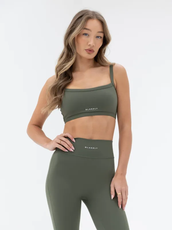 Ultimate Sports Bra - Khaki Green sold by Blakely