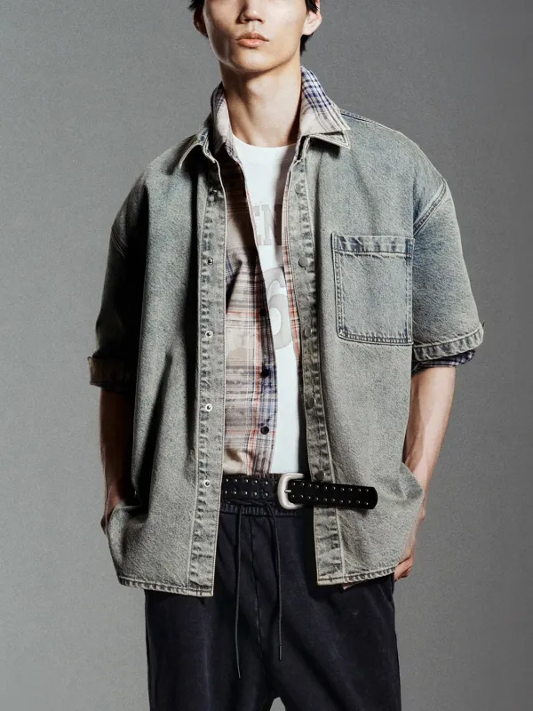 Loose Denim Shirts sold by Urban Revivo
