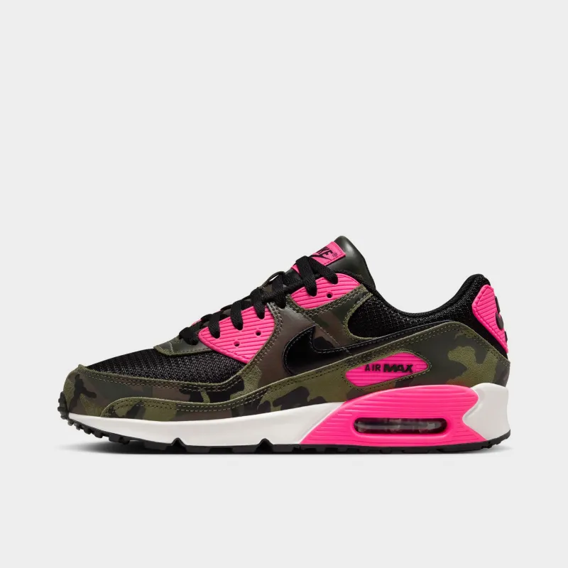 Nike Air Max 90 Premium Sequoia / Black - Hyper Pink sold by JD Sports