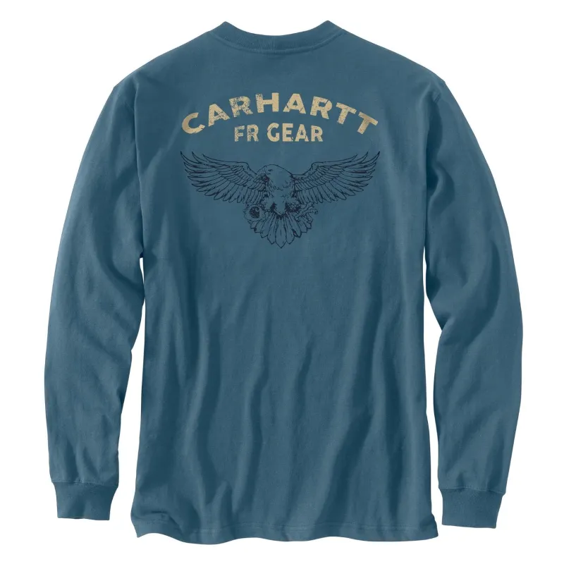 Carhartt Men's FR Eagle Graphic Force Loose Fit Lightweight Long Sleeve T-Shirt sold by Work World