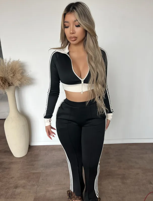 Ema Pants (Black/White) sold by OOTDFash