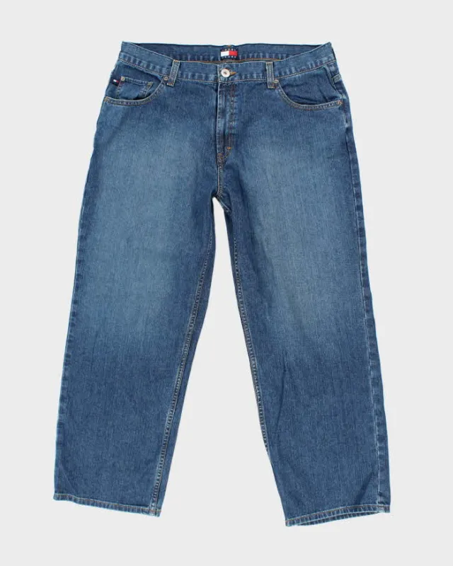 Vintage 90s Tommy Hilfiger Dark Wash Blue Jeans - W38 L30 sold by Rokit