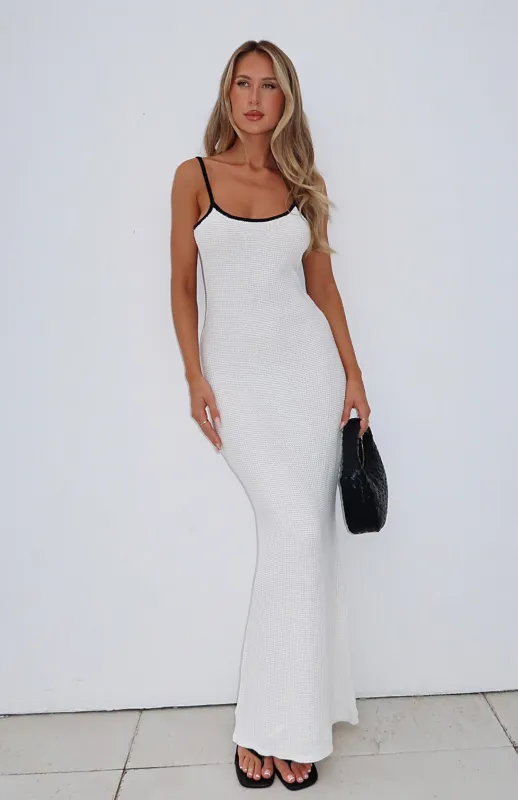 Came A Long Way Crochet Maxi Dress White sold by White Fox Boutique