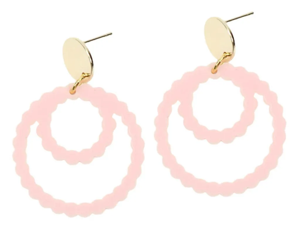 The Bermuda Earring - Pink sold by Bourbon and Bowties