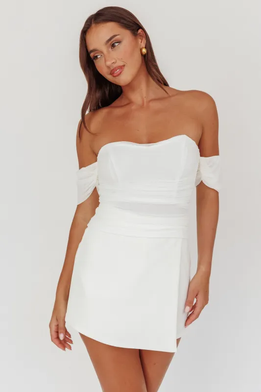 Melonie Off-Shoulder Top White sold by Selfie Leslie