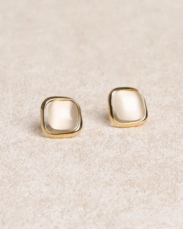 Gold Opal Earrings sold by rihoas