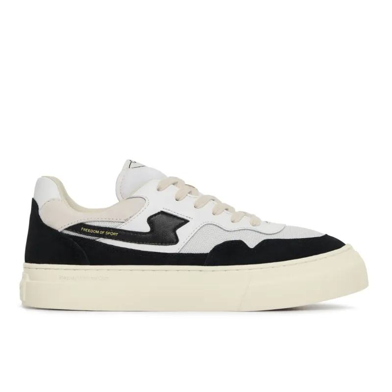 PEARL S-STRIKE SUEDE MIX WHITE-BLACK sold by Stepney Workers Club