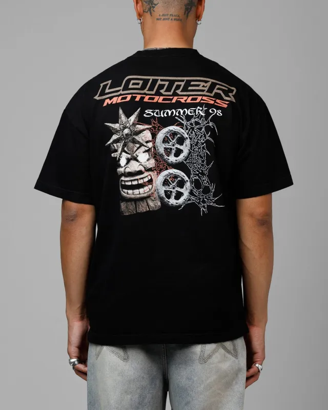 Loiter Summer Motocross Vintage T-Shirt Black sold by Culture Kings