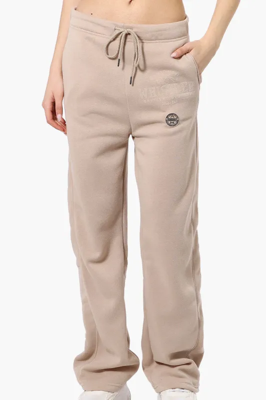 Fahrenheit Whistler Print Fleece Sweatpants - Beige sold by Fairweather