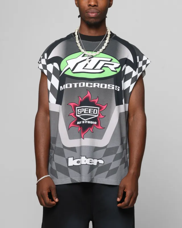 Loiter Motorsport Muscle T-Shirt Grey/Multi-Colored sold by Culture Kings