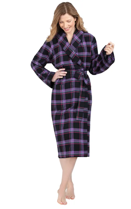 Plaid Flannel Robe sold by Pajamagram