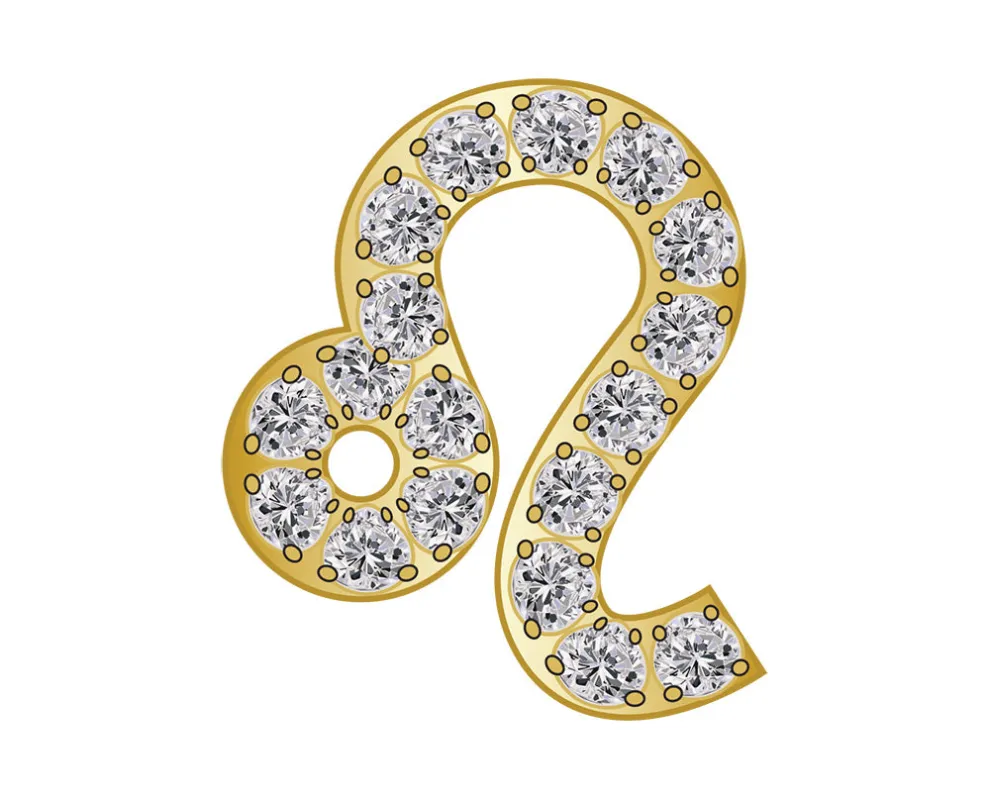Pavé Zodiac Icon - Leo sold by BaubleBar