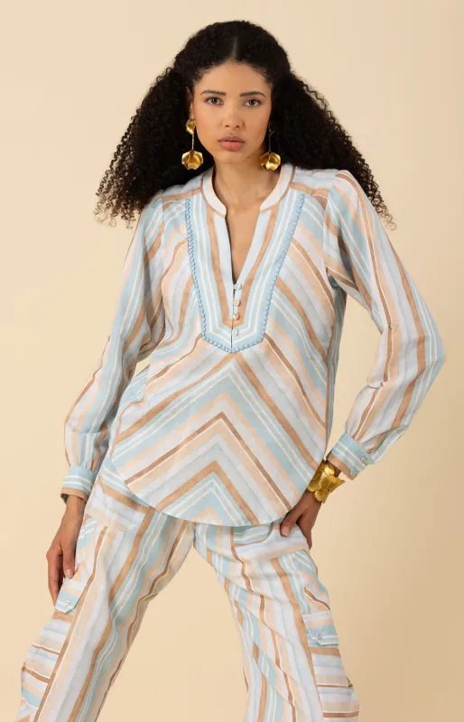 Karla Linen Top sold by Hale Bob