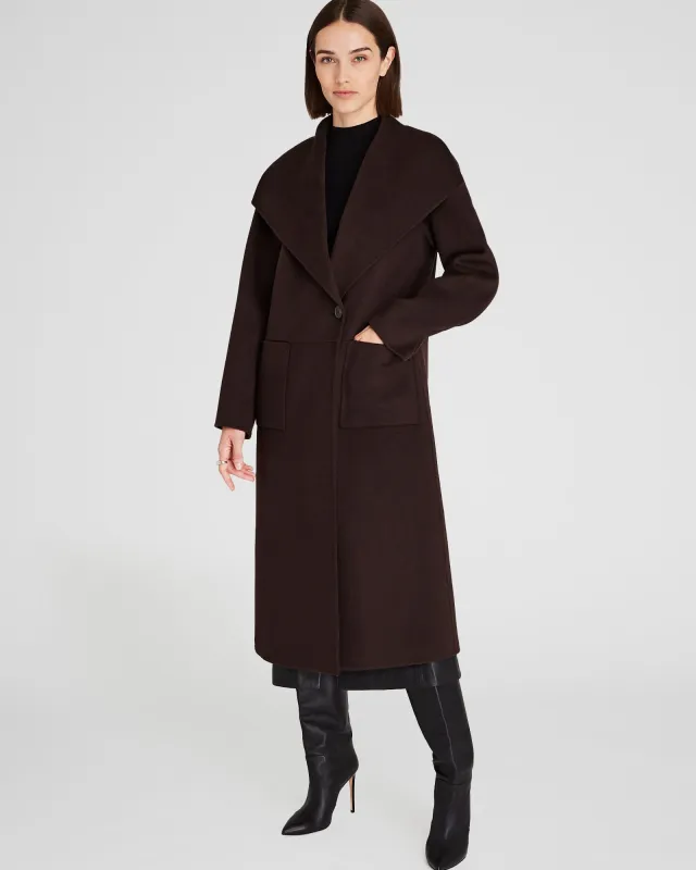 Wool-Blend Plush Robe Coat sold by Club Monaco