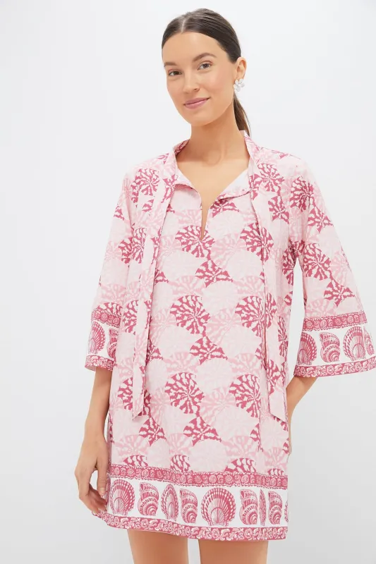 Dusty Rose Nautilus Shell Marseille Coverup sold by Tuckernuck