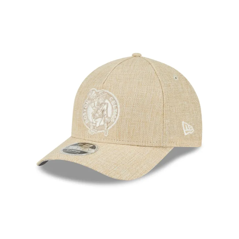 Boston Celtics Cotton Weave Stone 9FORTY M-Crown A-Frame Snapback Hat sold by New Era